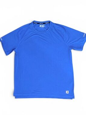 Carhartt Force Relaxed Fit Blue Performance Tee Shirt Men’s Large